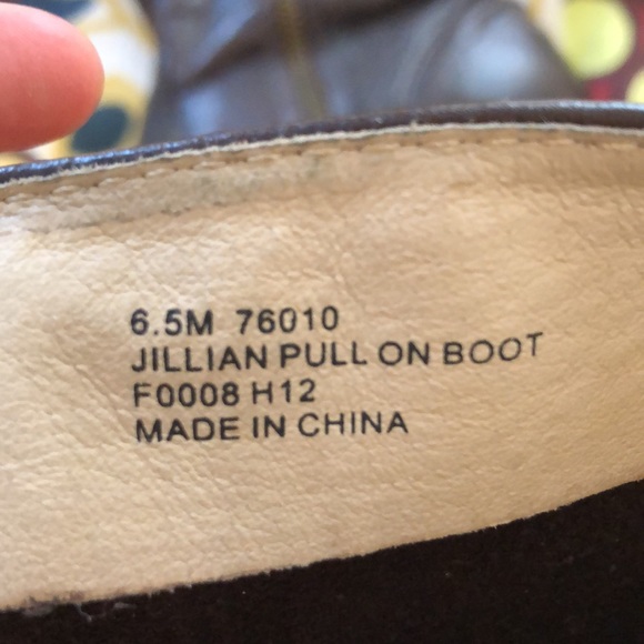 Burgundy Frye Jillian pull on boots size 6.5 - Picture 4 of 8